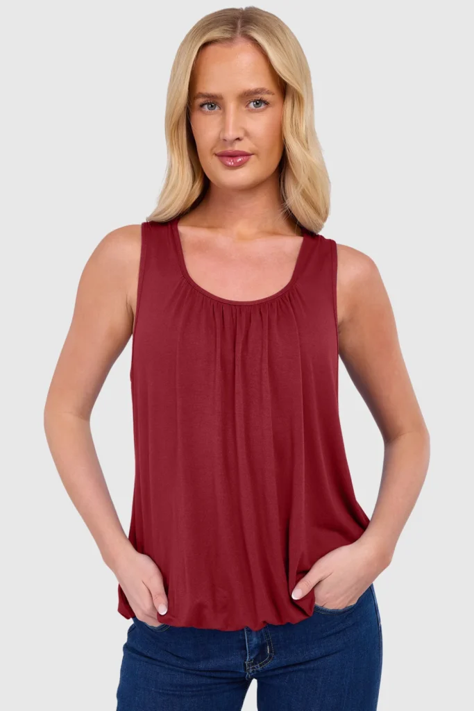 Women's Bubble Hem Vest Top