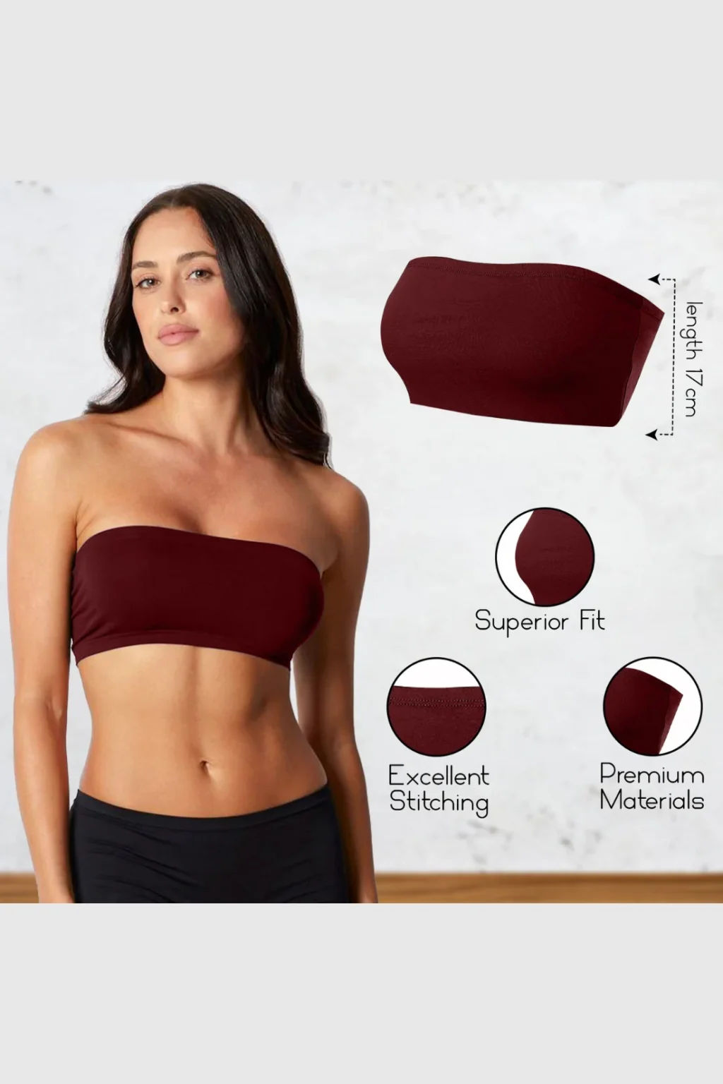 Women's Strapless Bandeau Top