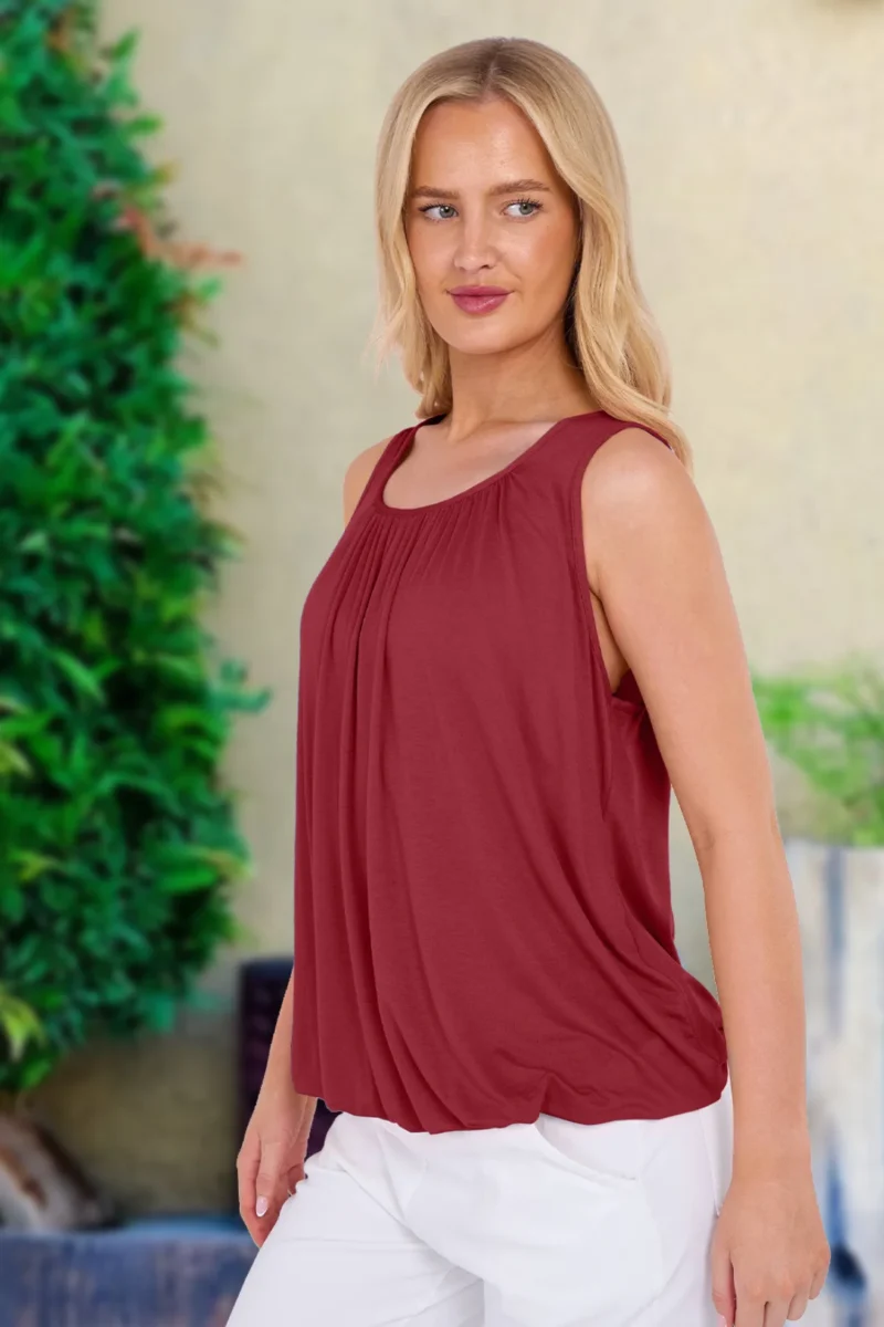 Women's Bubble Hem Vest Top