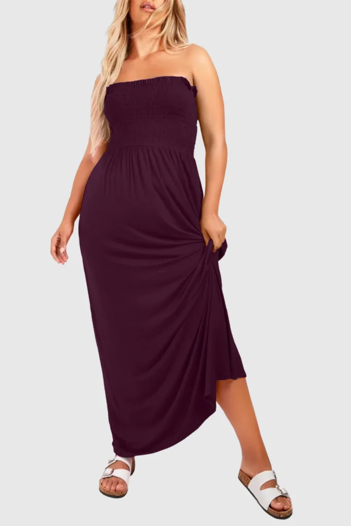 Women's Strapless Maxi Dress