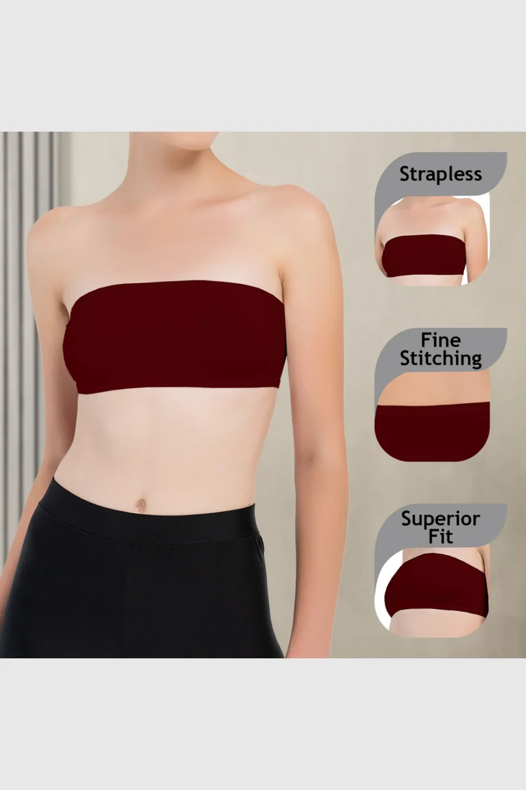 Girls Strapless Bandeau Top