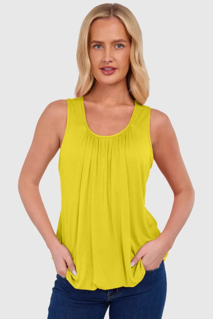Women's Bubble Hem Vest Top
