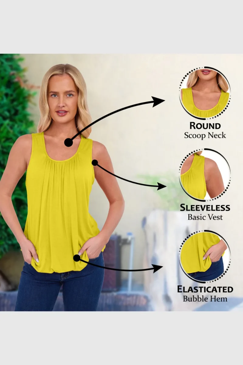 Women's Bubble Hem Vest Top