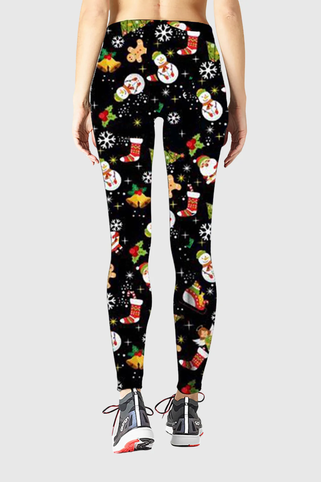 Angel Snowman Christmas Leggings