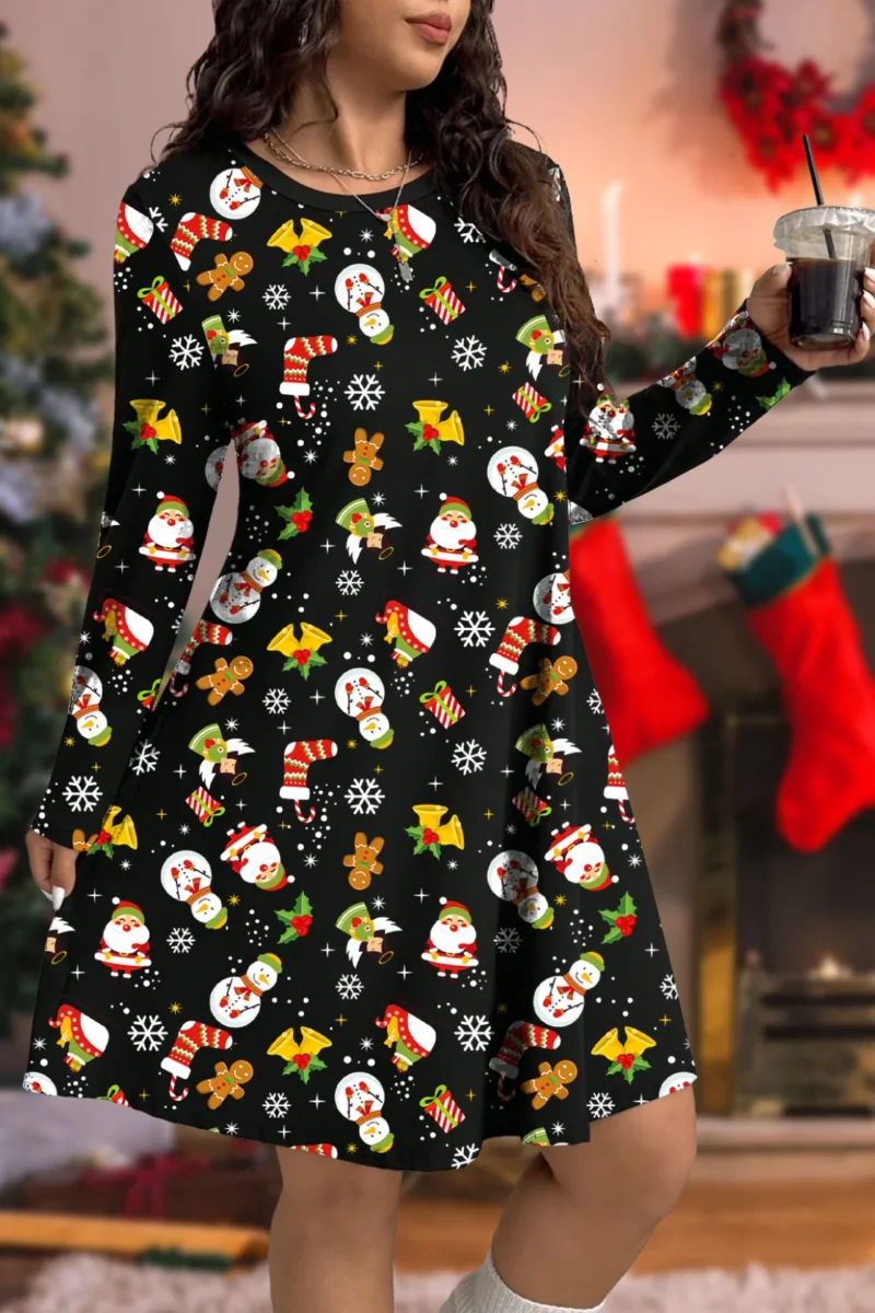 Angel Snowman Christmas Dress