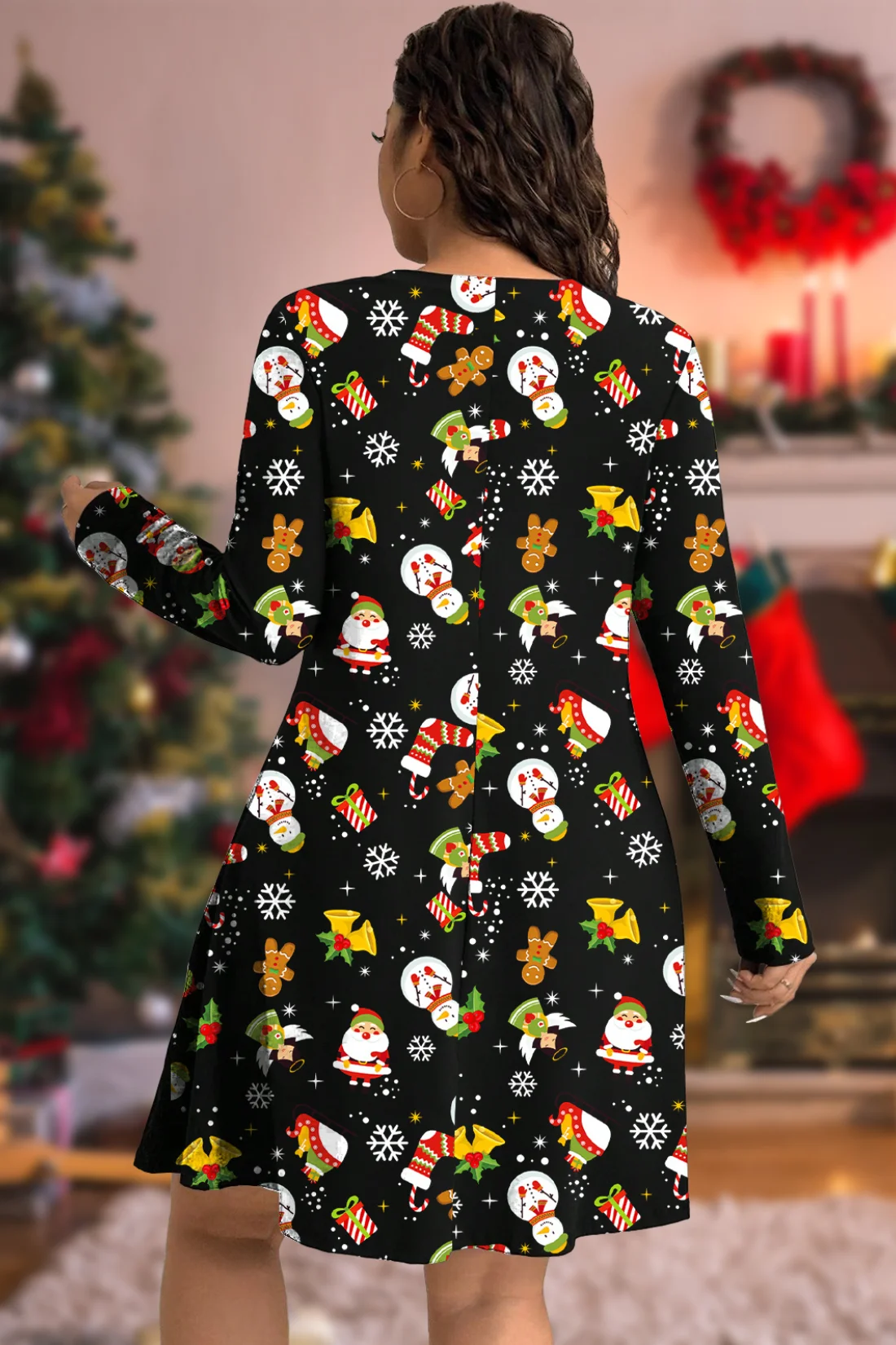 Angel Snowman Christmas Dress