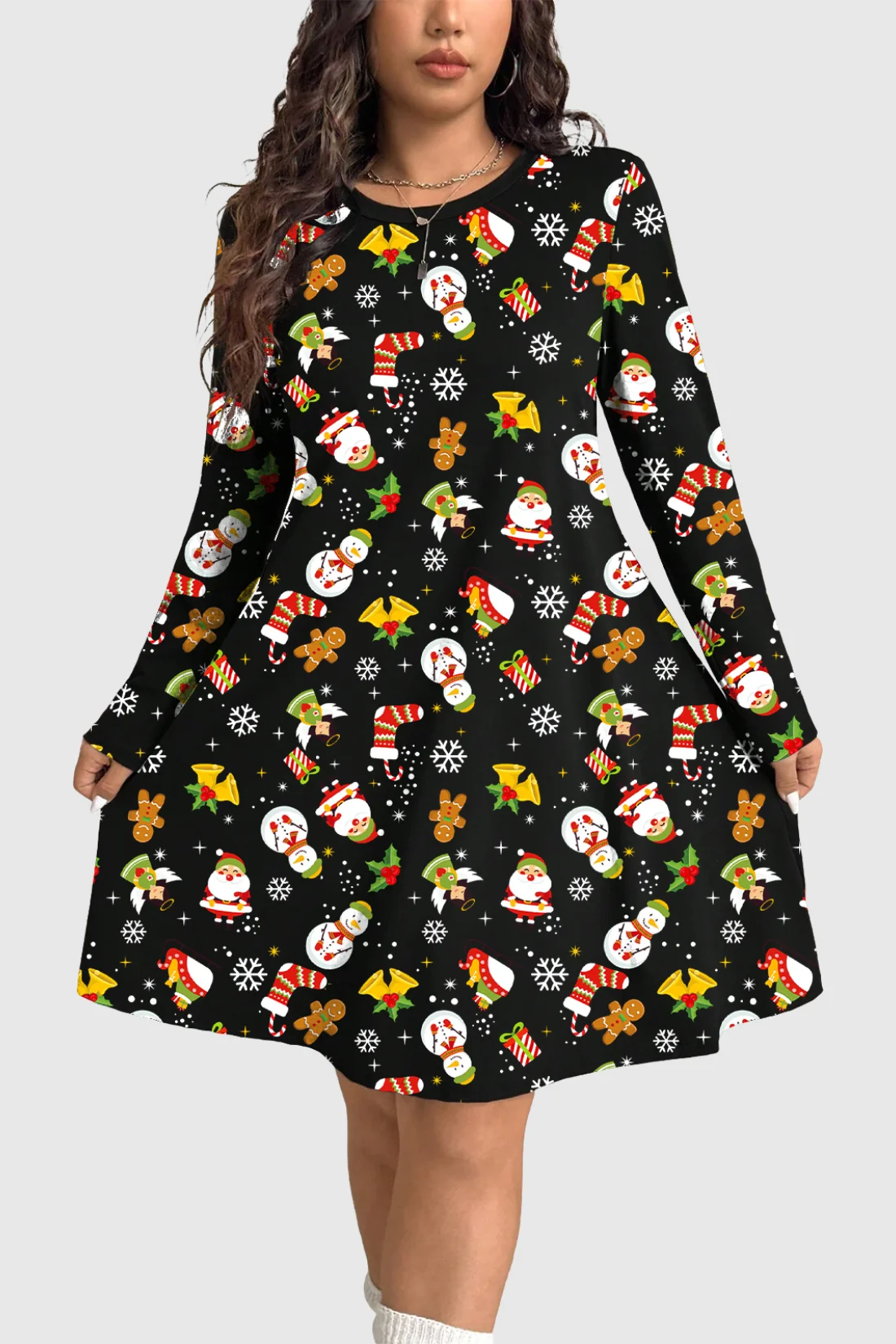 Angel Snowman Christmas Dress