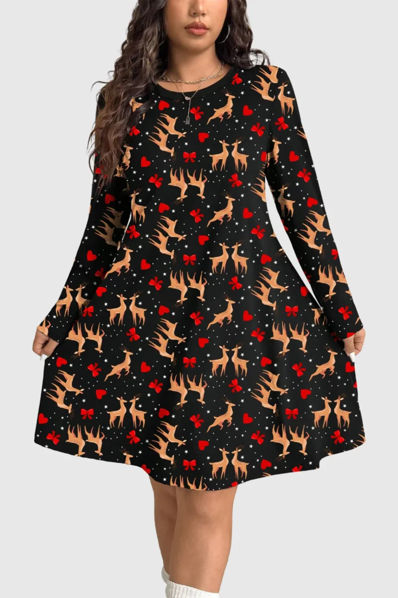 Reindeer Love Christmas Dress