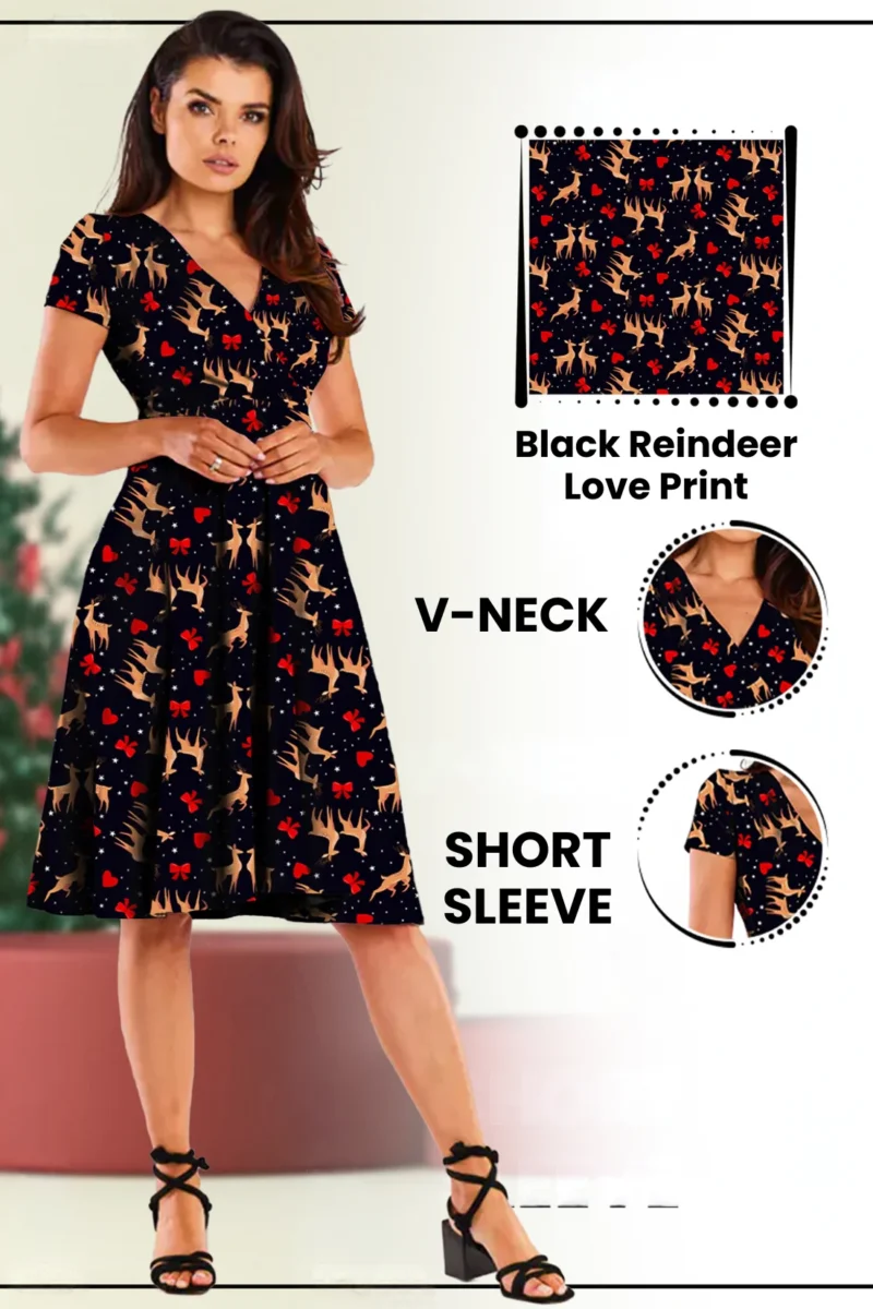 Reindeer Love Midi Dress