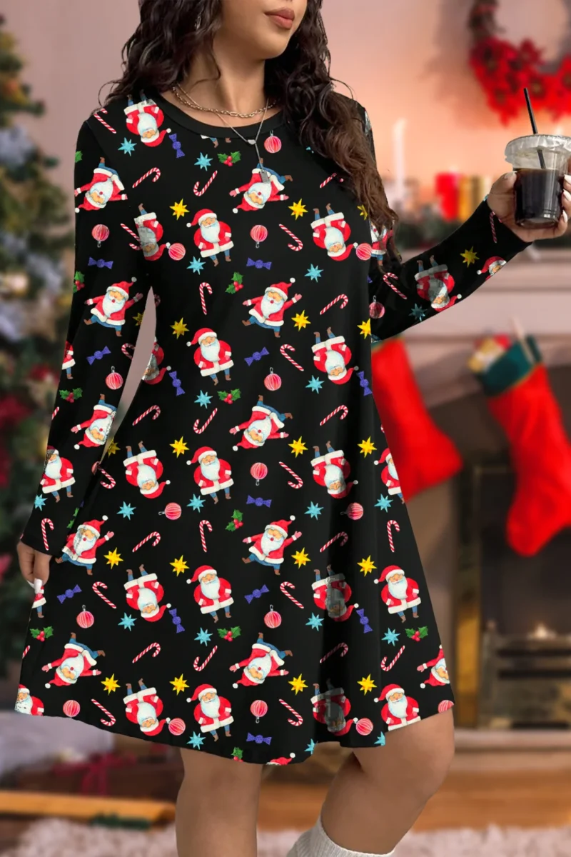 Santa Candy Christmas Dress