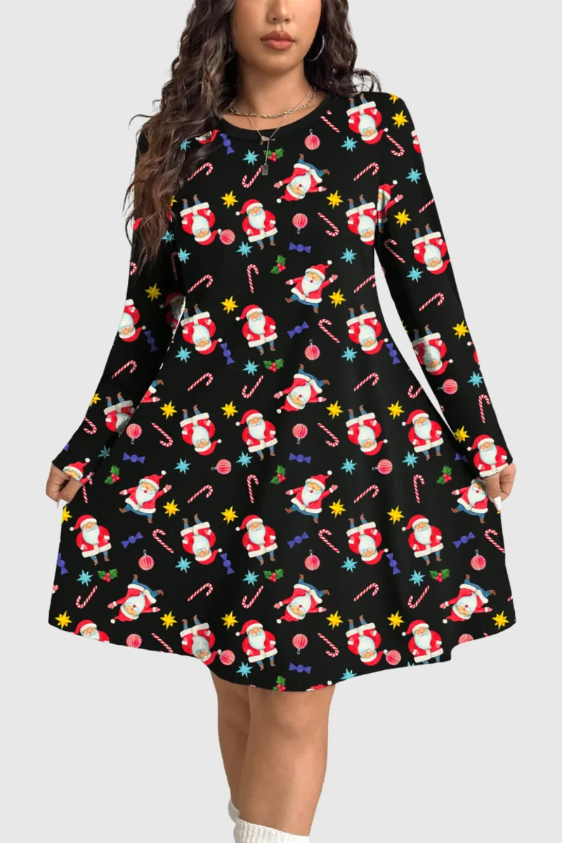 Santa Candy Christmas Dress