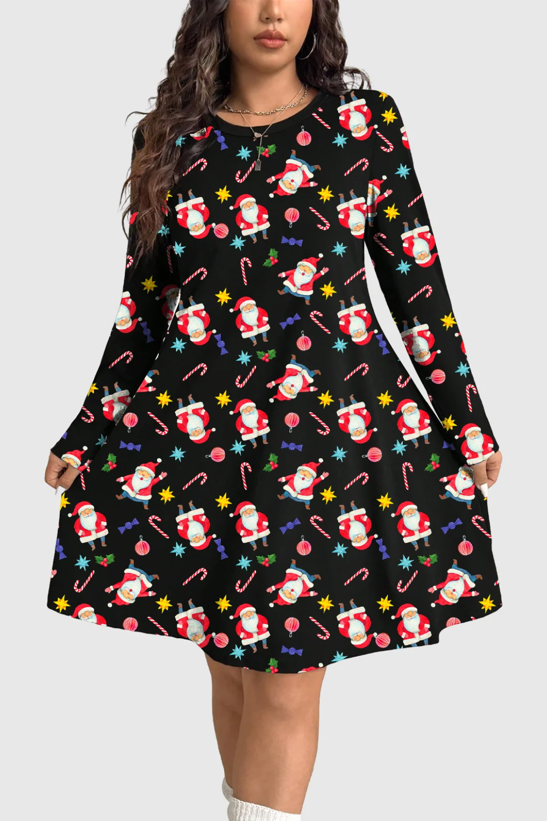 Santa Candy Christmas Dress