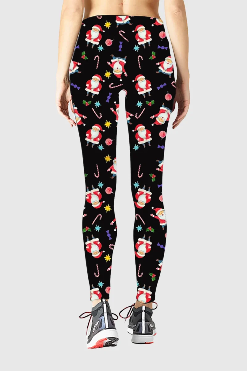 Santa Stick Christmas Leggings