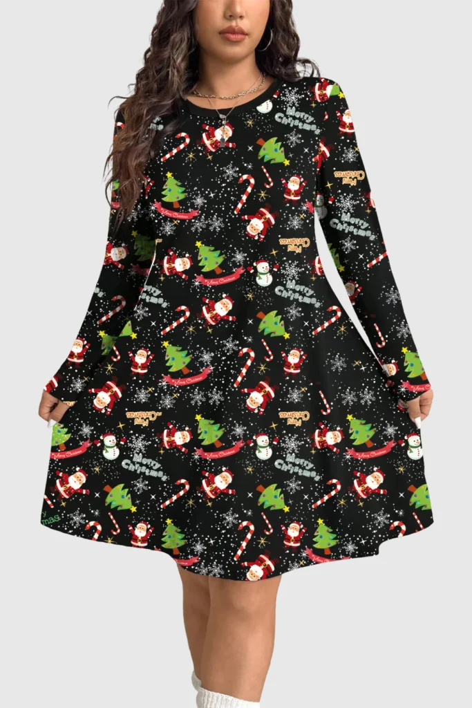 Snowflake Galaxy Christmas Dress
