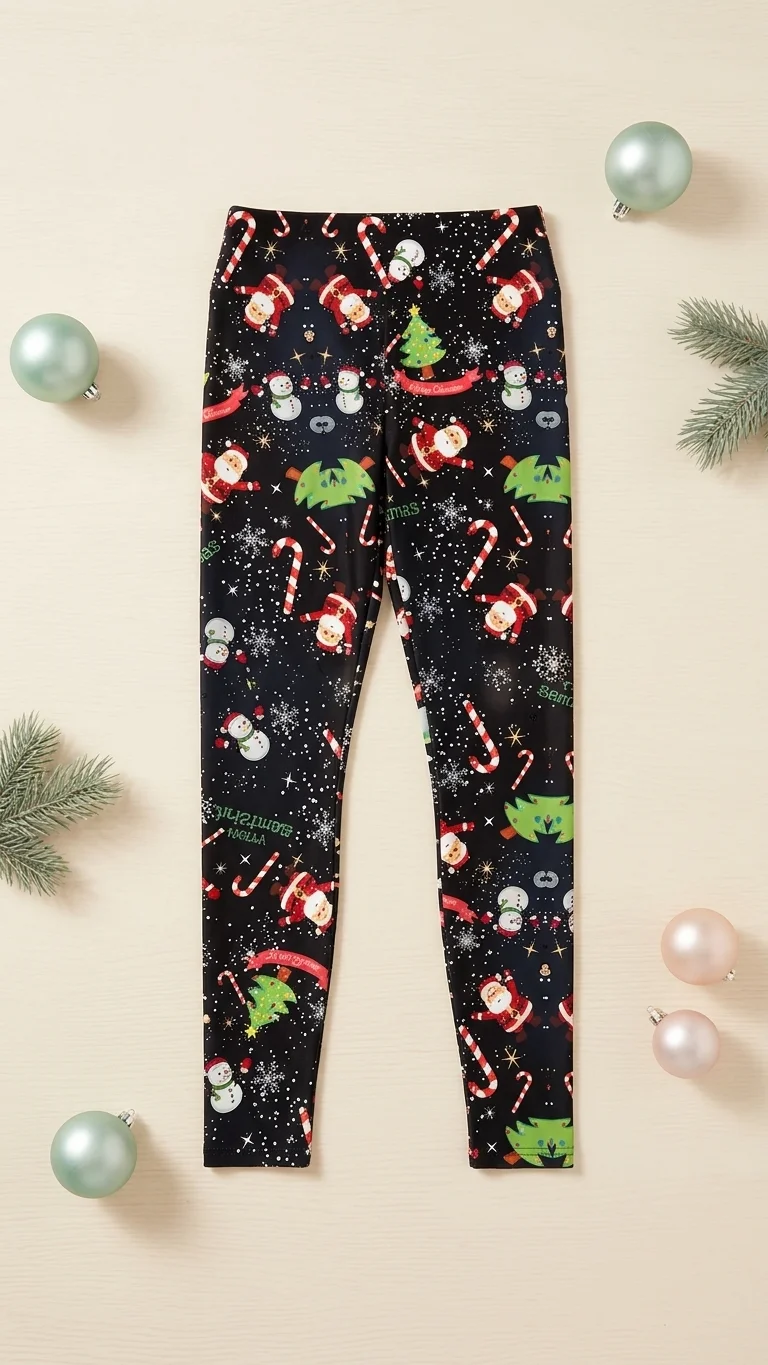 Snowflake Galaxy Christmas Leggings