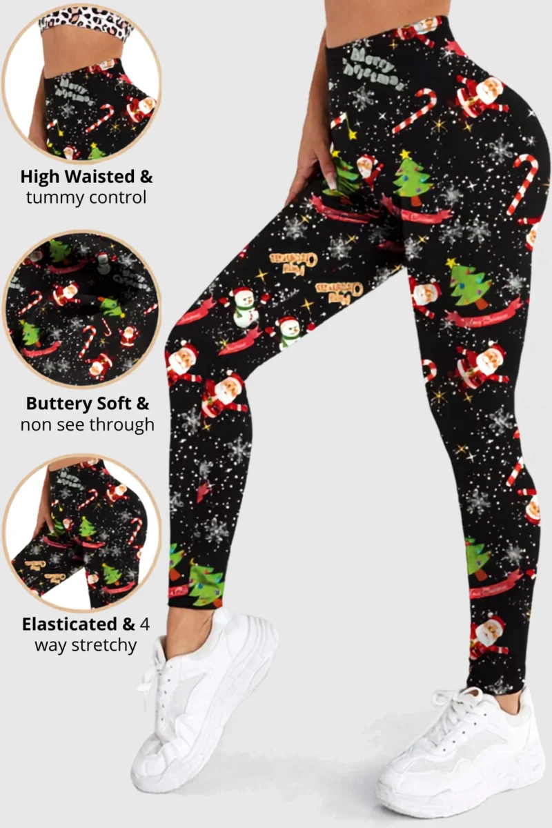 Snowflake Galaxy Christmas Leggings