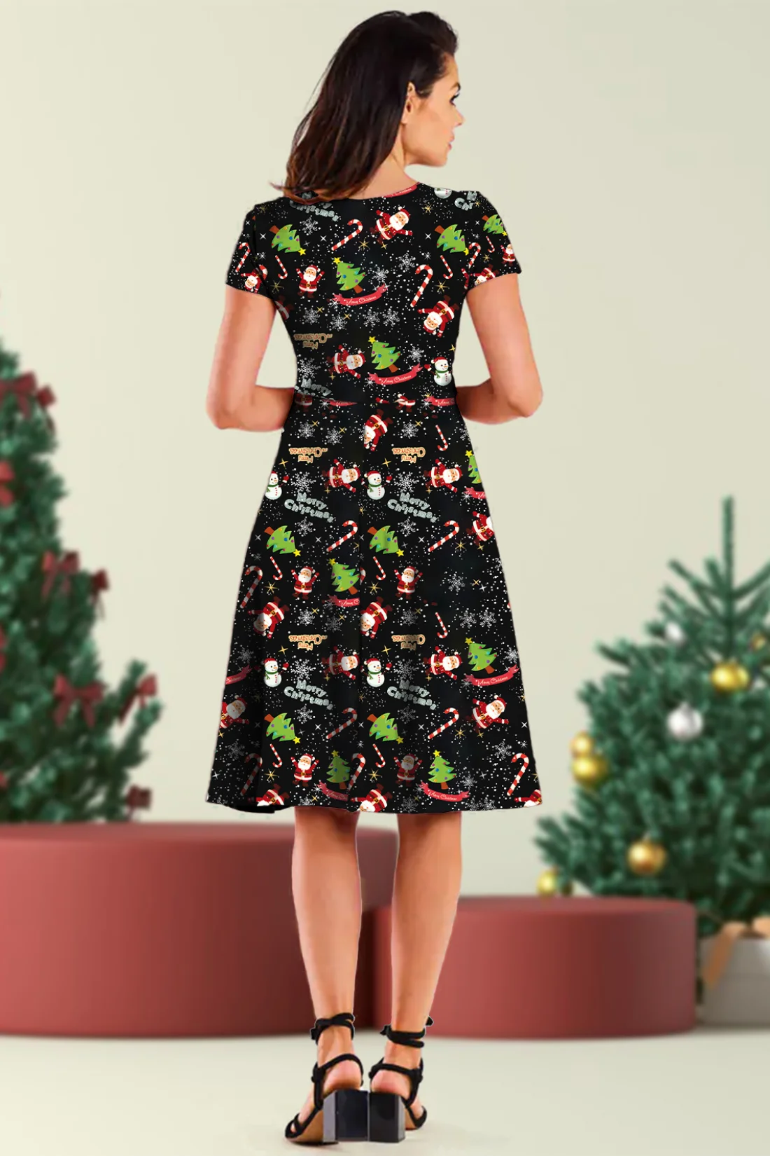 Snowflake Galaxy Midi Dress