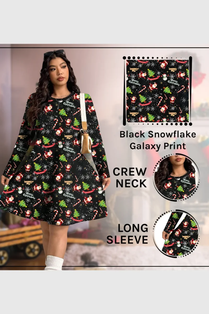Snowflake Galaxy Christmas Dress