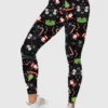 Snowflake Galaxy Christmas Leggings