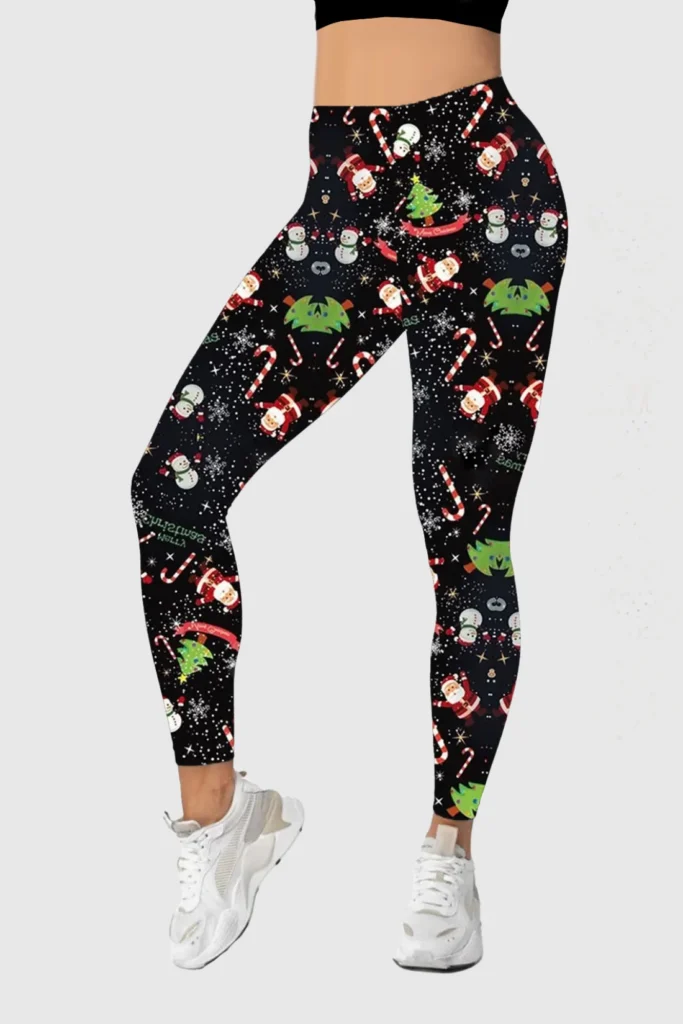 Snowflake Galaxy Christmas Leggings