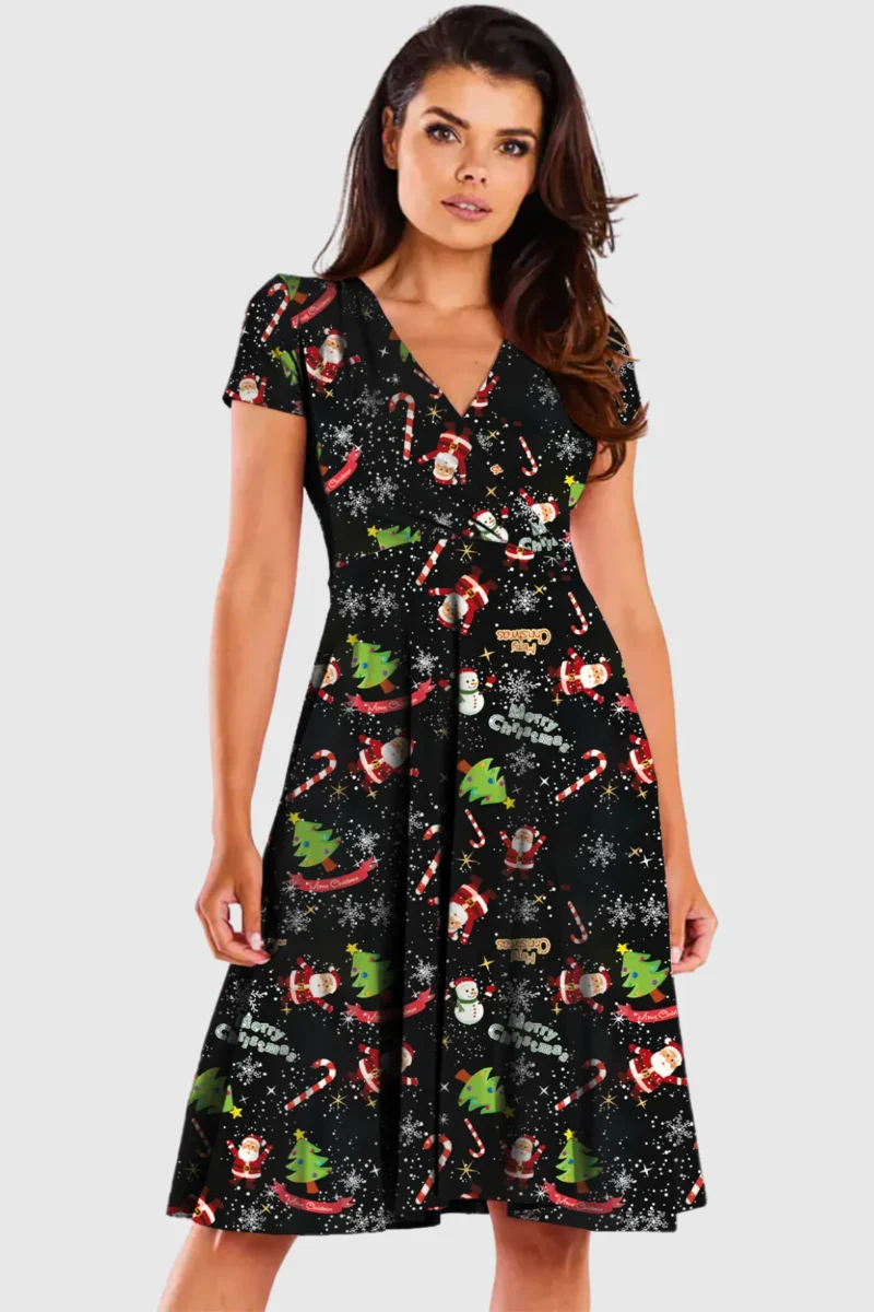 Snowflake Galaxy Midi Dress