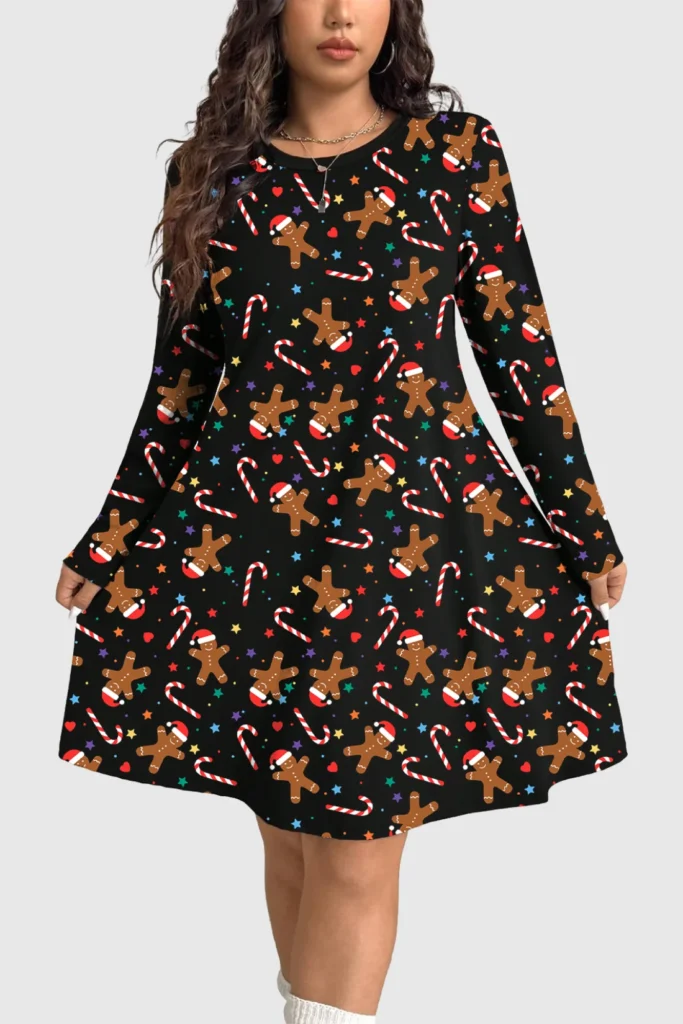 Star Gingerbread Christmas Dress