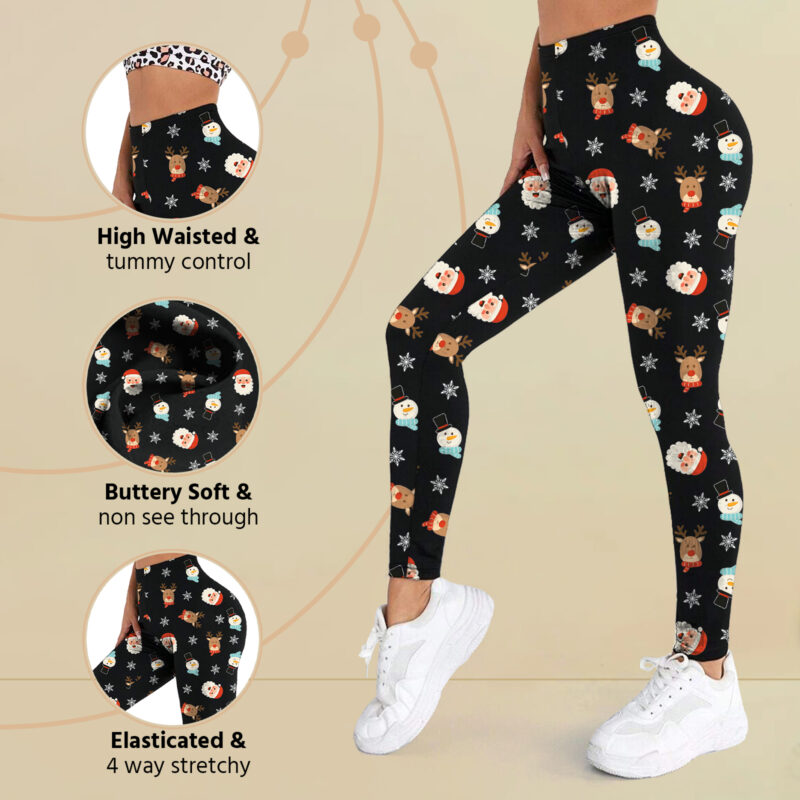 Christmas Character Print Leggings