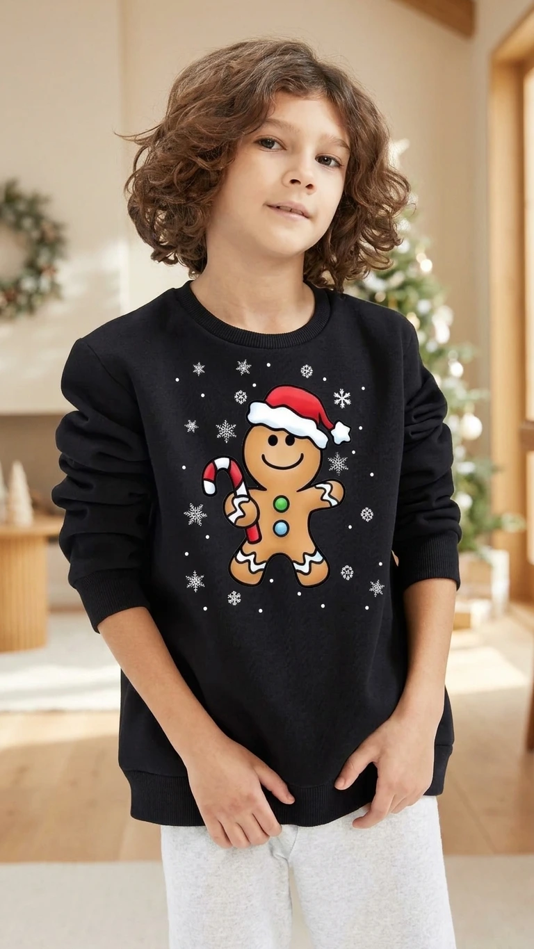 Ginger Hat Christmas Sweatshirt