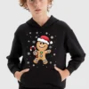 Kids Xmas Ginger Hat Hoodie