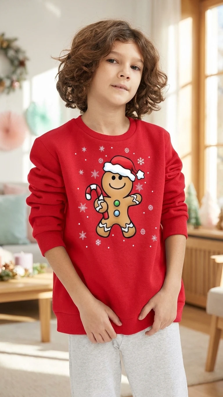 Ginger Hat Christmas Sweatshirt