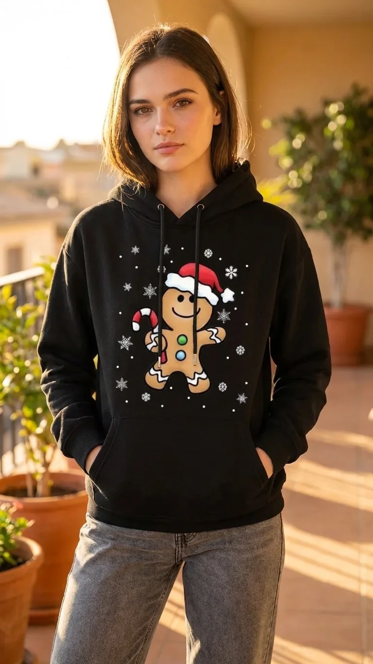 Women’s Ginger Hat Christmas Hoodie