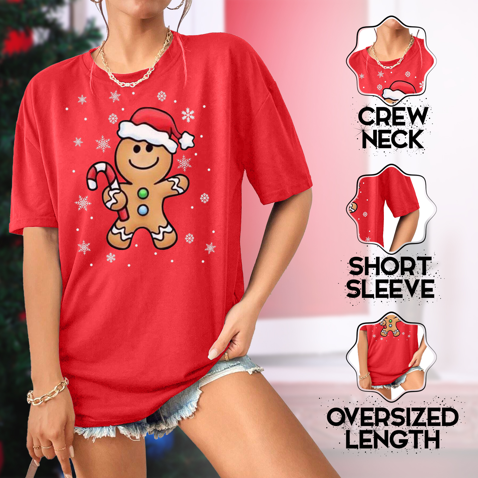 Ginger Hat Christmas T-Shirt