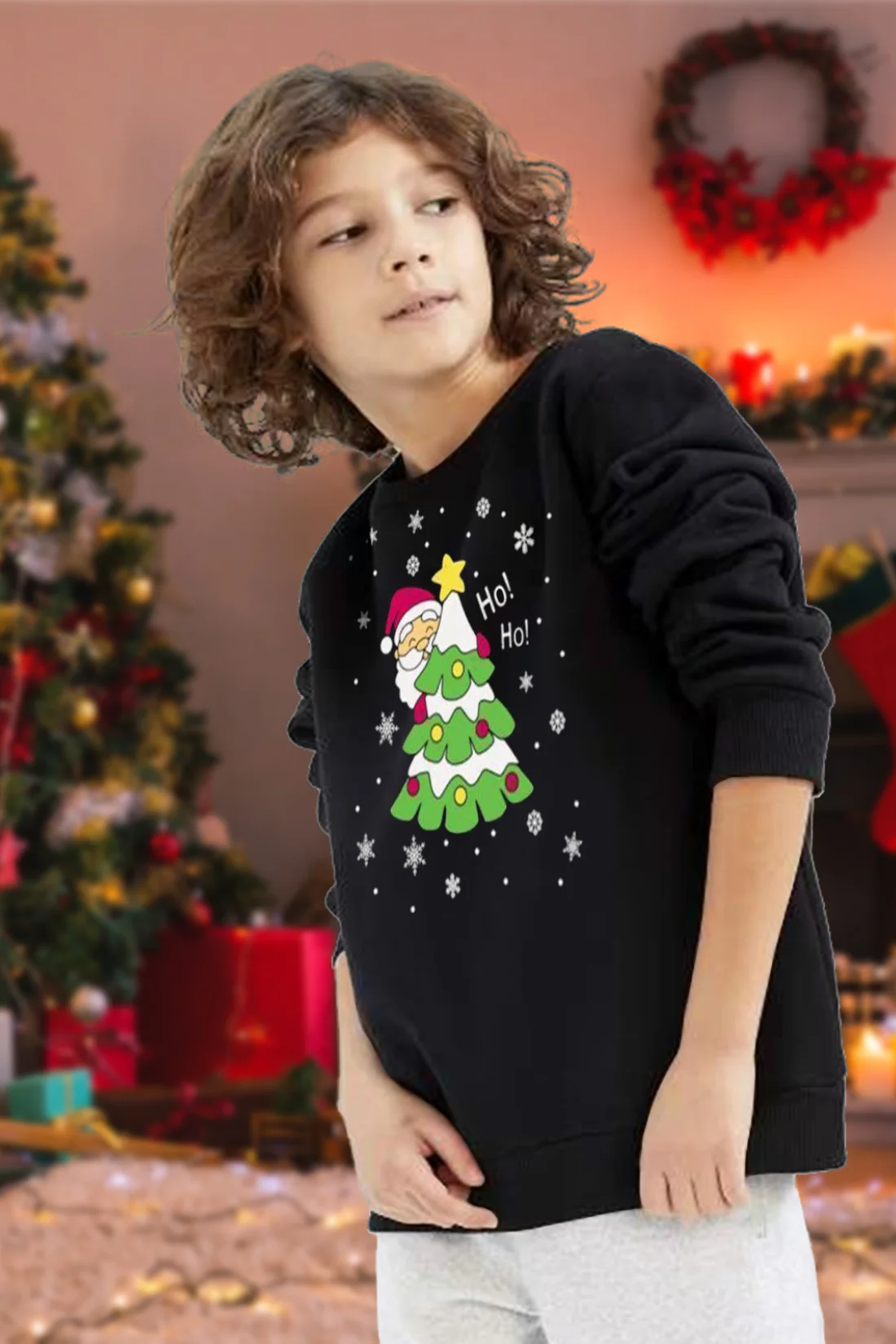 Kids Ho Ho Christmas Sweatshirt