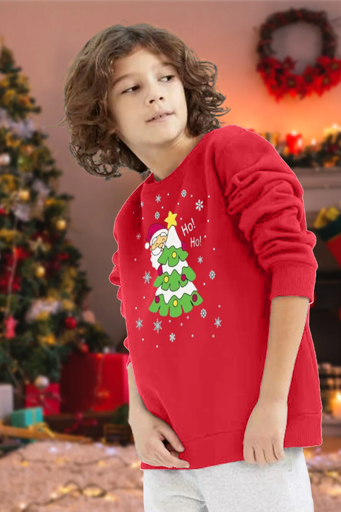 Kids Ho Ho Christmas Sweatshirt