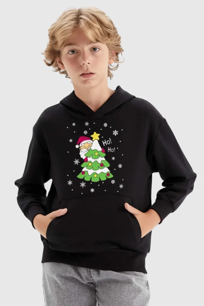 Kids Ho Ho Christmas Hoodie