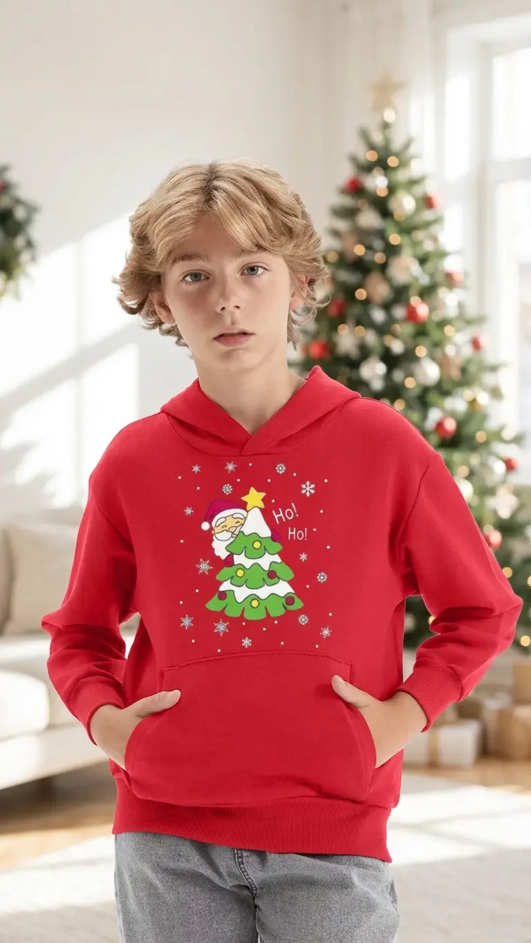 Kids Ho Ho Christmas Hoodie