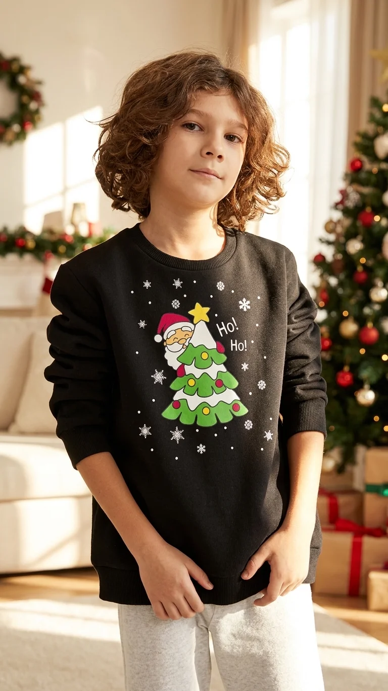 Kids Ho Ho Christmas Sweatshirt
