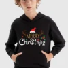 Kids Merry Xmas Holly Hoodie