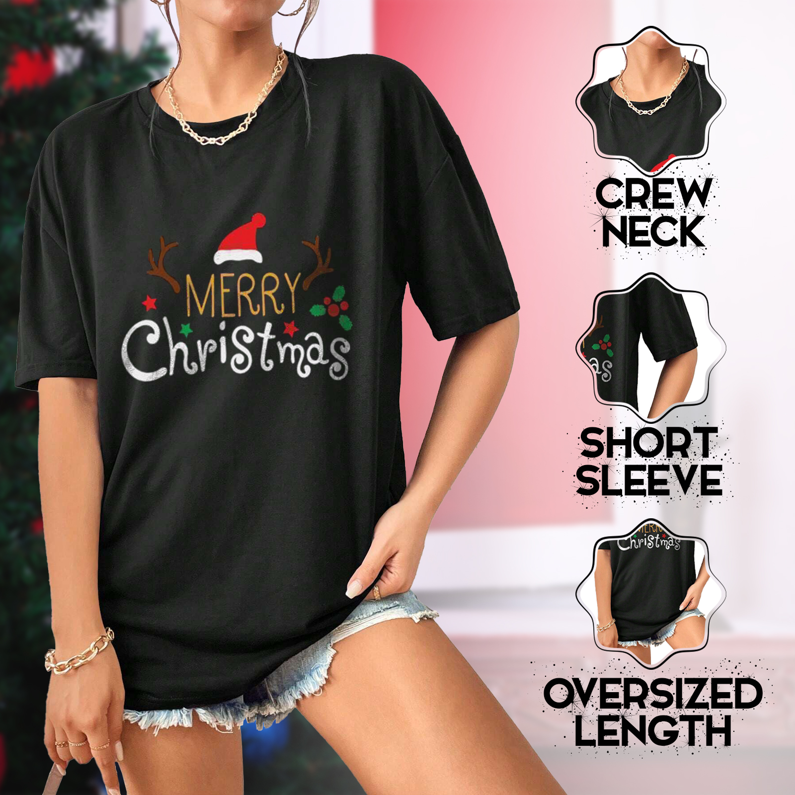 Merry Xmas Holly T-Shirt