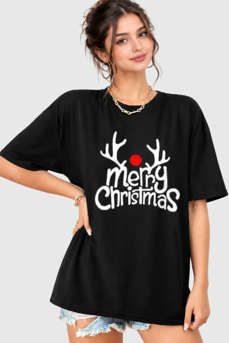 Merry Xmas Antler T-Shirt