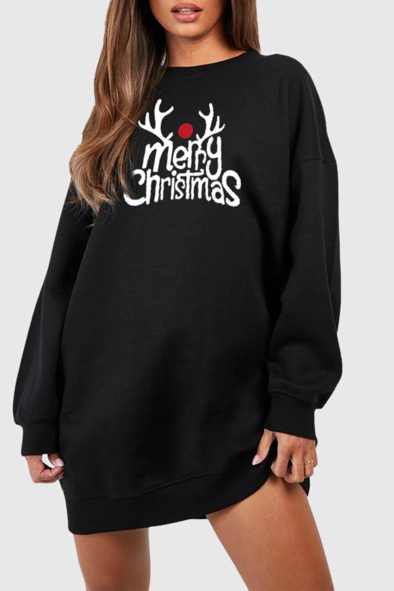 Merry Xmas Antler Sweatshirt