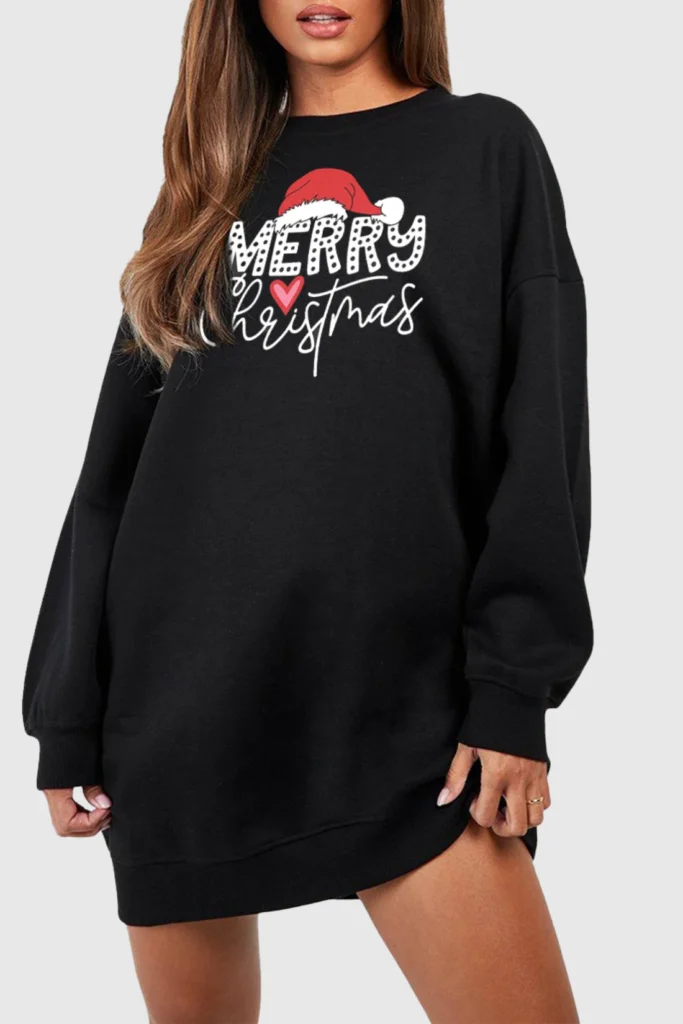 Merry Xmas Red Heart Sweatshirt