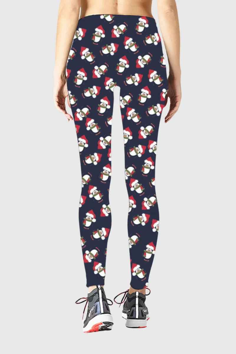 Hat Penguin Christmas Leggings