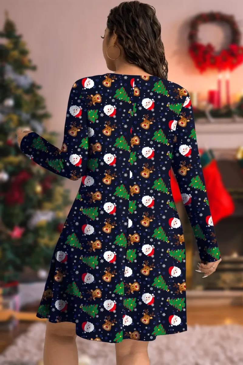 Santa Face Christmas Dress