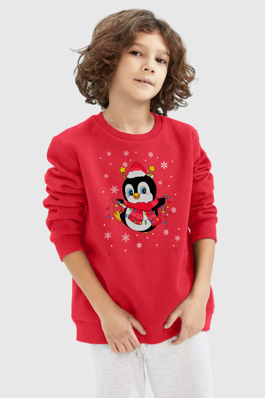 Kids Penguin Christmas Sweatshirt