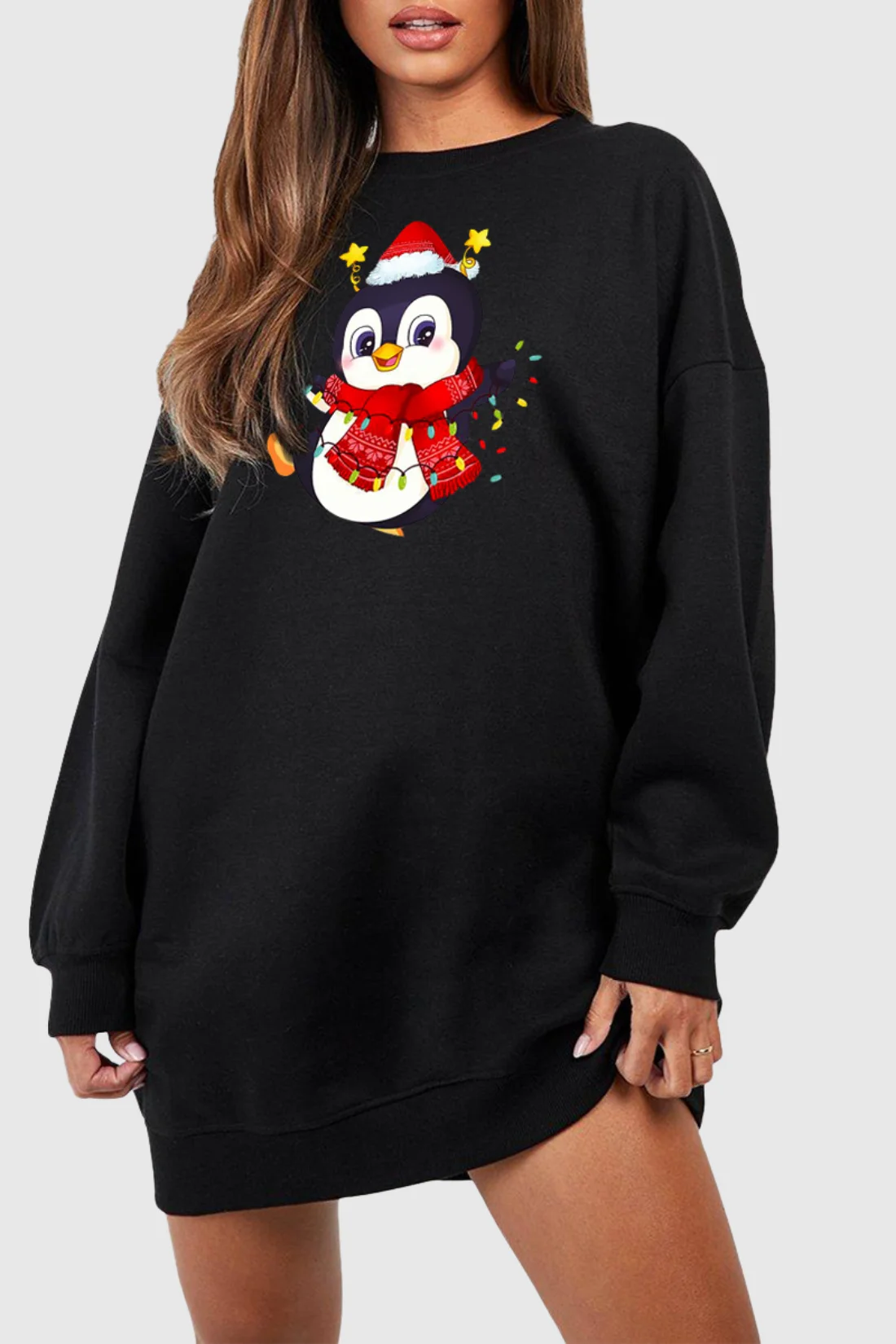 Penguin With Lights Sweatshirt