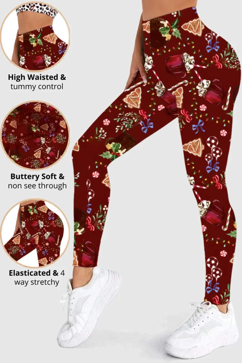 Vintage Christmas Gifts Leggings