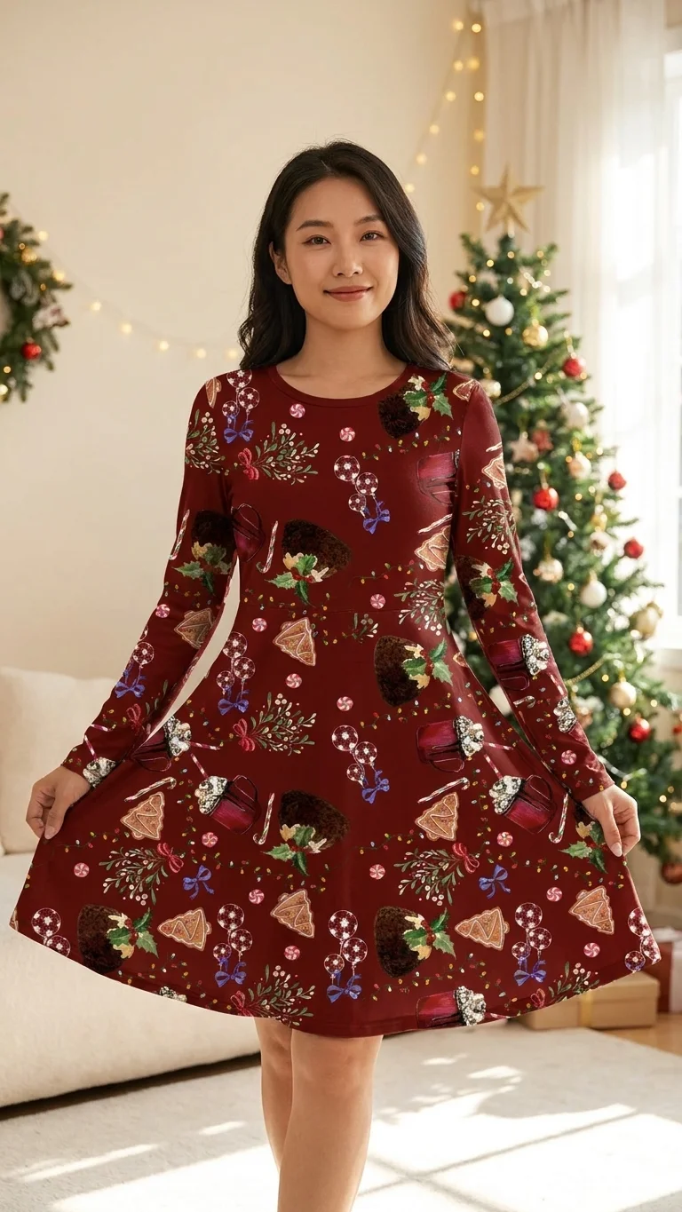 Vintage Xmas Gifts Dress