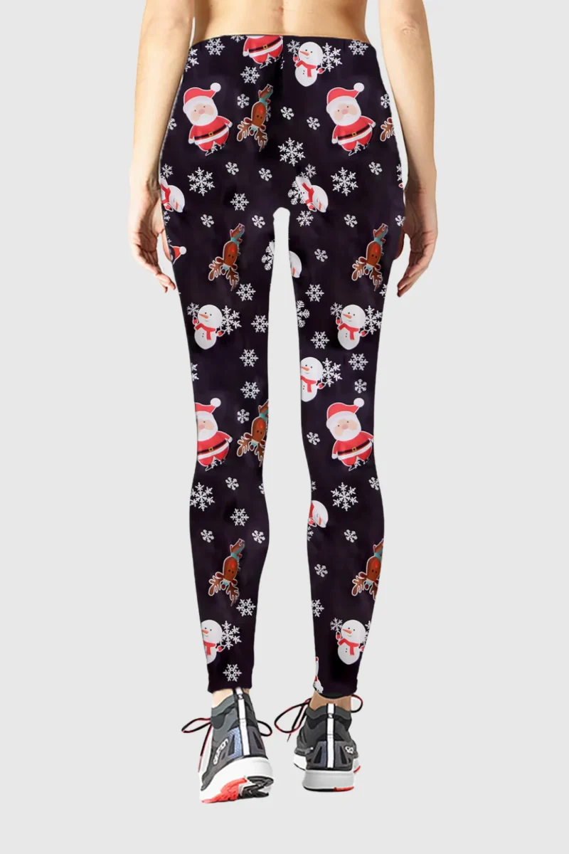 Santa Snowman Christmas Leggings
