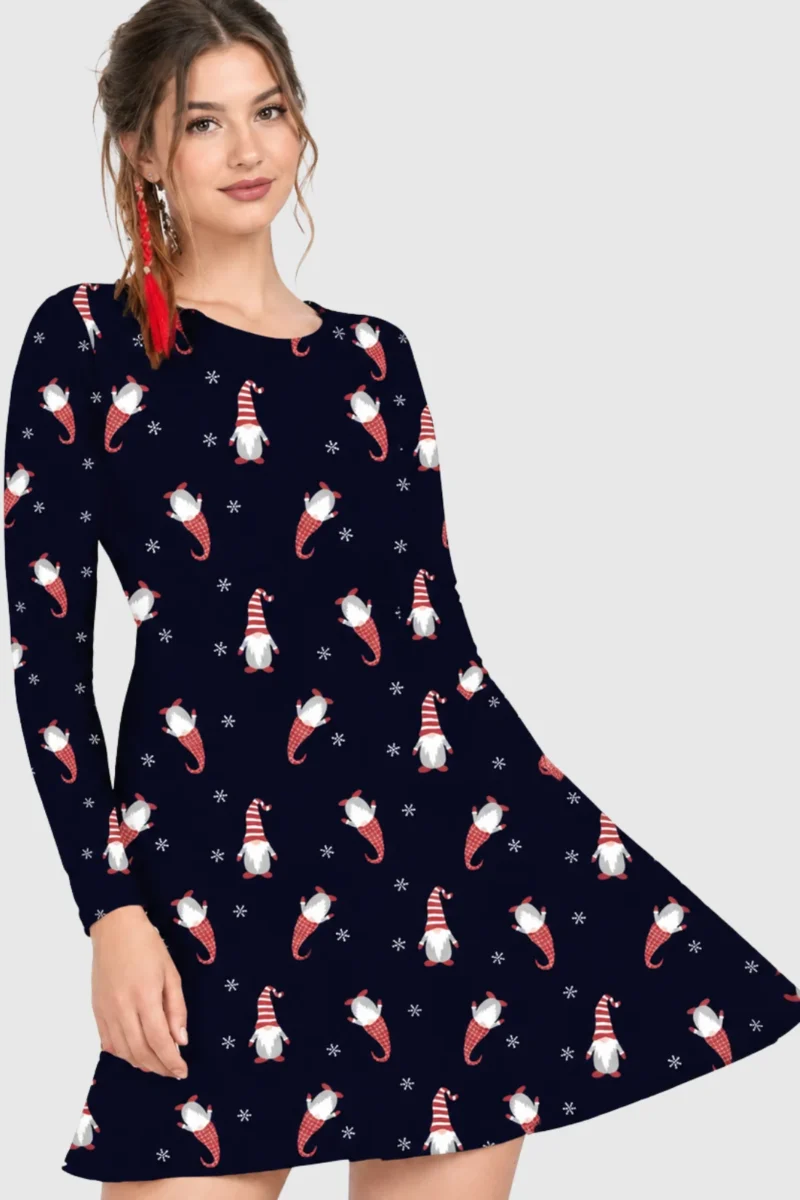Santa Long Hat Christmas Dress